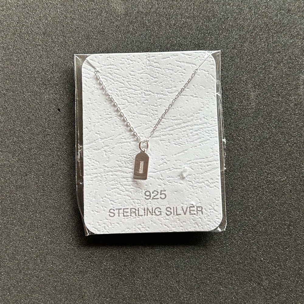 Sterling Silver I Initial Necklace